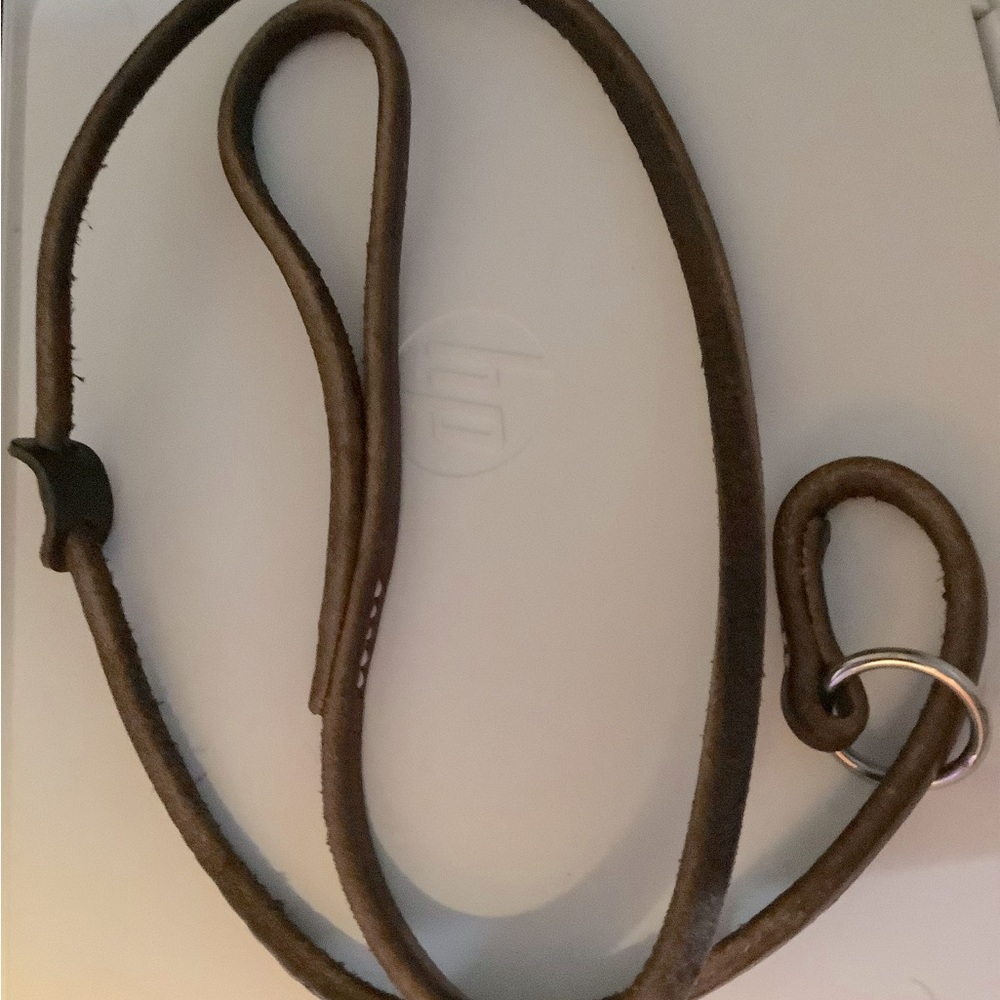 Custom made leather slip lead